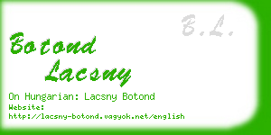 botond lacsny business card